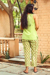 Pista Green Up-down Kurta Set