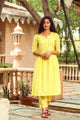 Yellow Printax Solid Kurta
