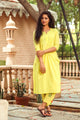 Yellow Printax Solid Kurta