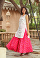White Embroidey Kurta Palazzo Set