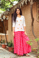 Pink Bandhaj Palazzo Top Twin Set