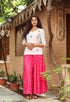 Pink Bandhaj Palazzo Top Twin Set