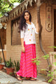 Pink Bandhaj Palazzo Top Twin Set