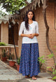 Blue Bandhani Palazzo Top Twin Set