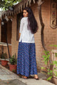 Blue Bandhani Palazzo Top Twin Set