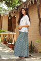 Grey Bandhaj Palazzo Top Twin Set