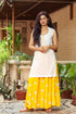 White Embroidery Kurta Palazzo Set