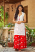 White Embroidery Kurta Palazzo Set