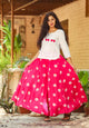 Pink Large Bandhaj Palazzo Top Twin Set