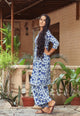Indigo Jaal Print Twin Set