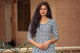 Indigo Checker Print Twin Set