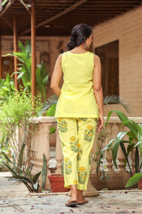 Light Yellow Up down Kurta Set