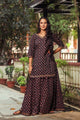Black Block Print Gotta Work Twin Set
