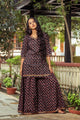 Black Block Print Gotta Work Twin Set