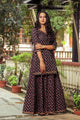 Black Block Print Gotta Work Twin Set