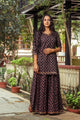 Black Block Print Gotta Work Twin Set