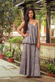 Grey Discharge Print Twin Set