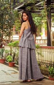 Grey Discharge Print Twin Set