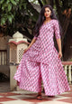 Pink Handblock Butti Print Twin Set