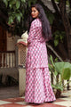 Pink Handblock Butti Print Twin Set