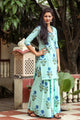 Sea Green Block Butta Print Twin Set