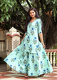 Sea Green Block Butta Print Twin Set