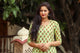 Lime Green Block Butti Print Twin Set