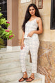 Blue & White Block Print Twin Set