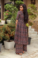 Navy Blue Kalamkari Print Twin Set