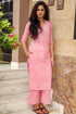 Pink Block Print Cotton Kurti