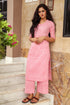 Pink Pasely Block Print Kurta Palazzo Set
