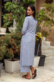 Blue Pasely Block Print Kurta Palazzo Set