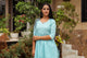 Turquoise Gota Work Kurta Palazzo Set