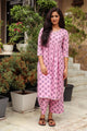 Pink Gota Work Kurta Palazzo Set