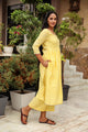 Yellow Gota Work Kurta Palazzo Set