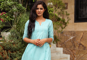 Aqua Printax Solid Kurta