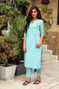 Aqua Printax Solid Kurta