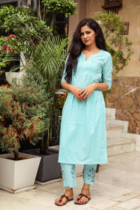 Aqua Printax Solid Kurta