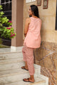 Coral Up- down Cotton Kurta Set