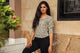 Blue Star Jaal Print Top