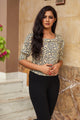 Blue Star Jaal Print Top