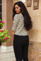 Blue Star Jaal Print Top
