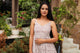 Maroon & White Geometric Block Print Tyre Dress