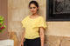 Yellow Bail Block Print Top