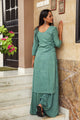 Green Dabu hand Print Twin Set
