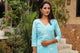 Sky Blue Discharge Butta Print Cotton Suit Set