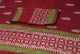 Maroon Block Butta Print Cotton Unstitched Dress Material