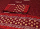 Maroon & Yellow Bock Butti Print Cotton Salwar Suit Material