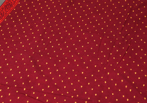 Maroon & Yellow Bock Butti Print Cotton Salwar Suit Material