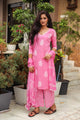 Pink Discharge Butta Print Cotton Suit Set